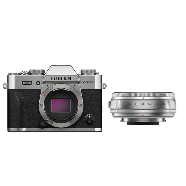 Fujifilm X-T30 III with XF 23mm f/2.8 R WR Lens Kit Silver