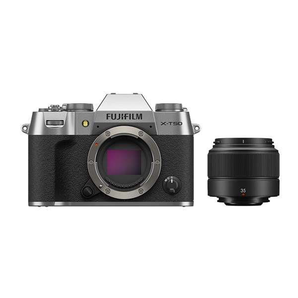 Fujifilm X-T50 Silver with XC 35mm f/2 Lens Kit