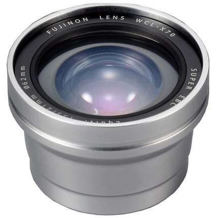 Fujifilm WCL-X70 Wide Conversion Lens - Silver