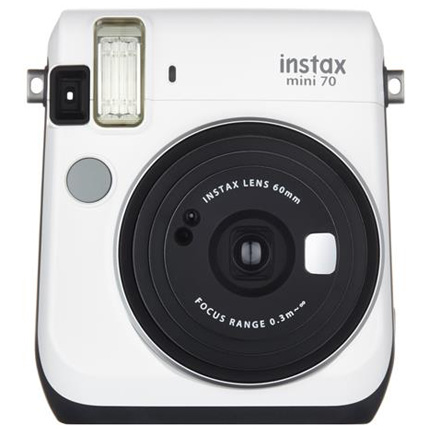 Fujifilm Instax Mini 70 White Instant Camera + 10 Shots