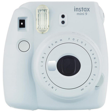 Fujifilm Instax Mini 9 Smoke White Instant Camera + 10 Shots