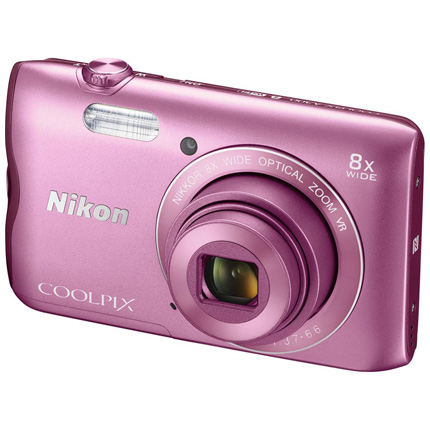 Nikon Coolpix A300 Compact Digital Camera Pink