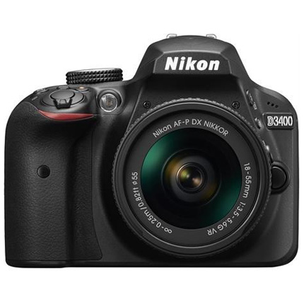 Nikon D3400 AF-P digital SLR camera 18-55 VR + AF-P 70-300VR refurb