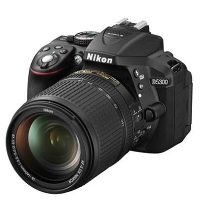 Nikon D5300 DSLR digital camera + 18-55mm Lens - Black - Refurbished