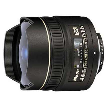 Nikon AF DX Fisheye-Nikkor 10.5mm f/2.8G ED Lens