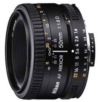 Nikon AF Nikkor 50mm f/1.8D Standard Prime Lens