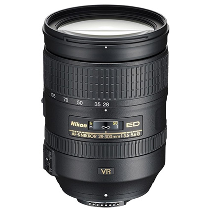 Nikon AF-S Nikkor 28-300mm f/3.5-5.6G ED VR Zoom Lens