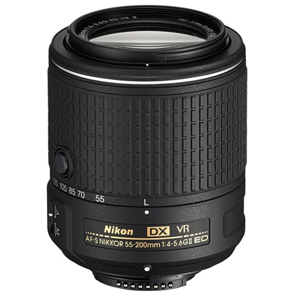 Nikon 55-200mm lens f/4-5.6G ED VRII