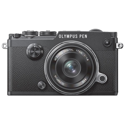 Olympus PEN-F Mirrorless Camera With 17mm f/1.8 Lens Kit Black