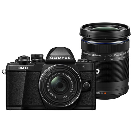 Olympus OM-D E-M10 II + 14-42 EZ + 40-150 mirrorless digital camera Black