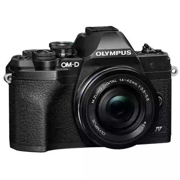 Olympus OM-D E-M10 IV MFT Camera With 14-42mm EZ Lens Kit Black