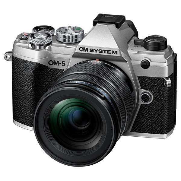 OM System OM-5 Camera Silver with 12-45mm f/4 Pro Lens Kit