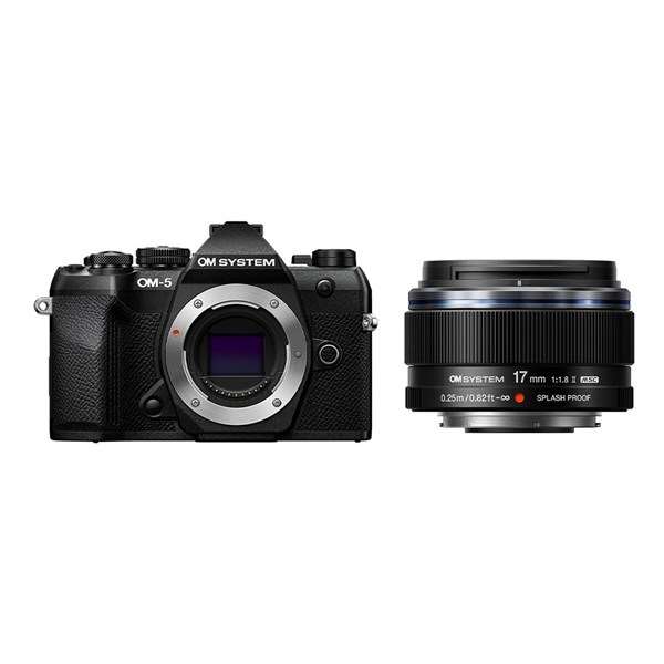OM System OM-5 Mark II Black with 17mm f/1.8 II Lens Kit