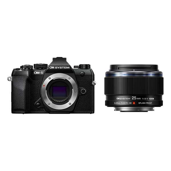 OM System OM-5 Mark II Black with 25mm f/1.8 II Lens Kit