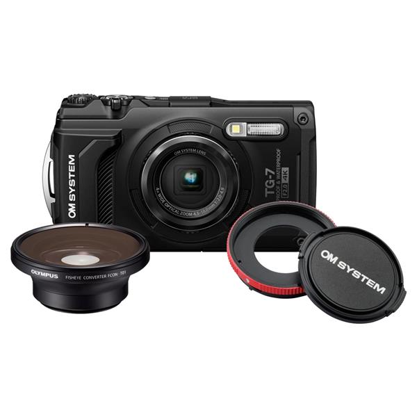 OM System Tough TG-7 Fisheye Kit Black