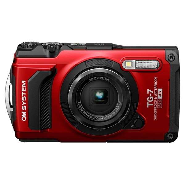 OM System Tough TG-7 Compact Action Camera Red Open Box