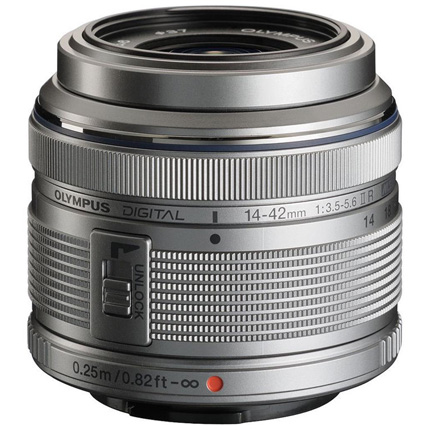 Olympus M.Zuiko Digital 14-42mm f/3.5-5.6 II R Zoom Lens Silver