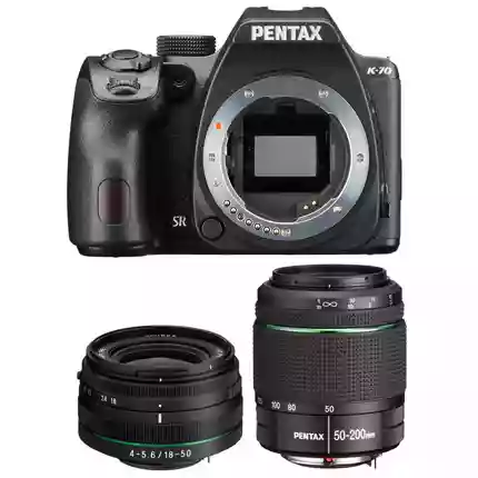 Pentax K-70 With 18-50mm DC WR RE And DA 50-200mm ED WR Lens Kit