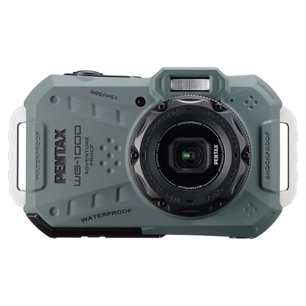 Pentax WG-1000 Waterproof Digital Compact Camera Olive