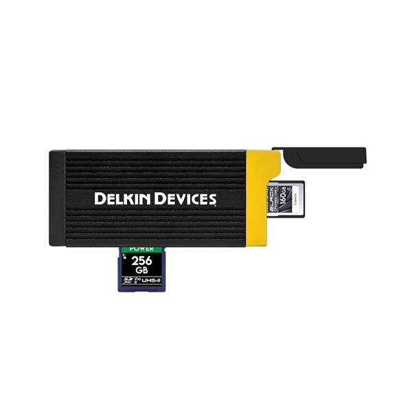 Delkin USB 3.2 Type B and SD UHS-II Memory Card Reader