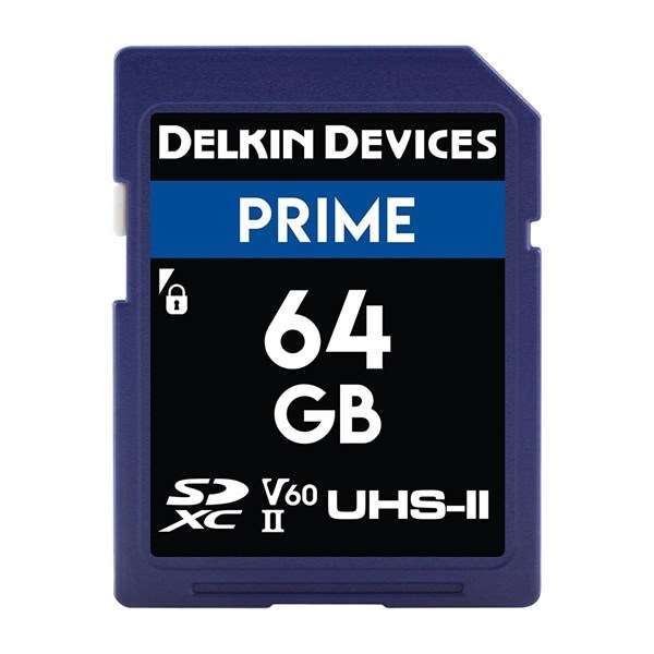 Delkin Prime SD V60 UHS-II 64GB Memory Card