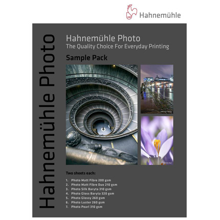 Hahnemuehle A4 Digital Photo Media Sample Pack