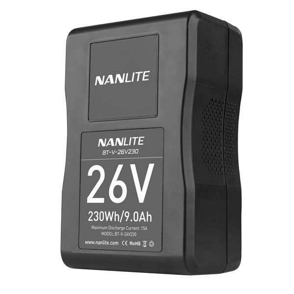 Nanlite 230Wh 26V V-Mount Lithium Ion Battery