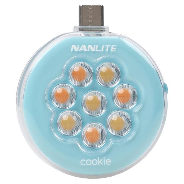 Nanlite Cookie LED Mini Light Cyan Blue