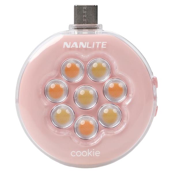 Nanlite Cookie LED Mini Light Coral Pink