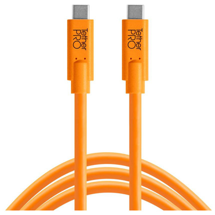Tether Tools TetherPro USB-C to USB-C Orange 15 Feet (4.6m)