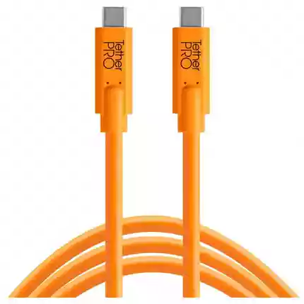 Tether Tools TetherPro USB-C to USB-C Orange 15 Feet (4.6m)