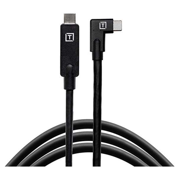 Tether Tools TetherPro USB-C to USB-C Right Angle Black 15' (4.6m)