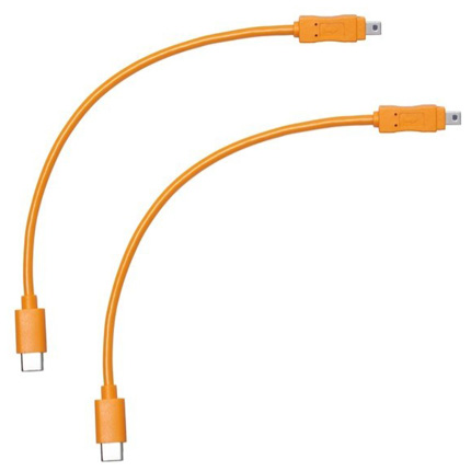 Tether Tools TetherTools Air Direct USB-C to USB 2.0 Mini-B 8-Pin Cable 2pk