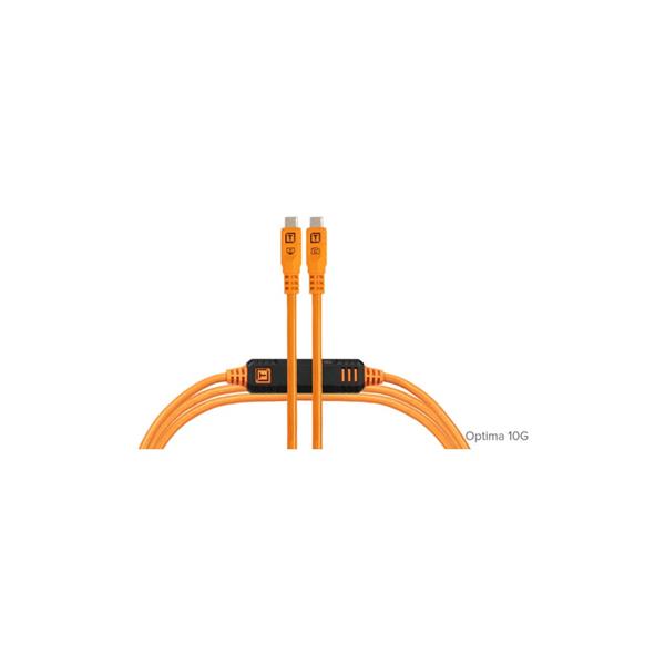 Tether Tools TetherPro Optima 10G USB-C 4.6m Straight to Straight Orange