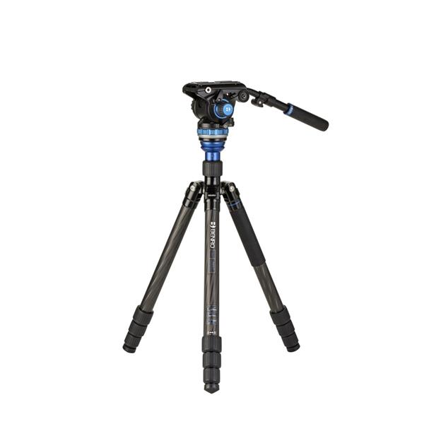Benro C3883 CF Video Kit with Levelling Column and S6PRO Head Ex Demo