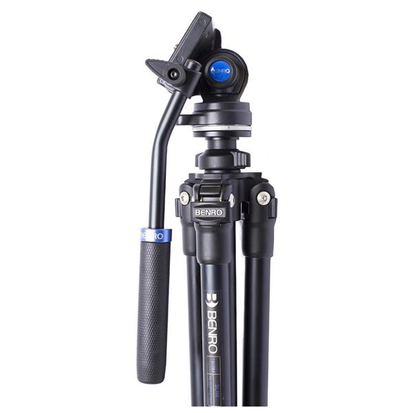 Benro Slim TSL08A Video Aluminium Tripod Kit w S2C Short Handle Head Ex Demo