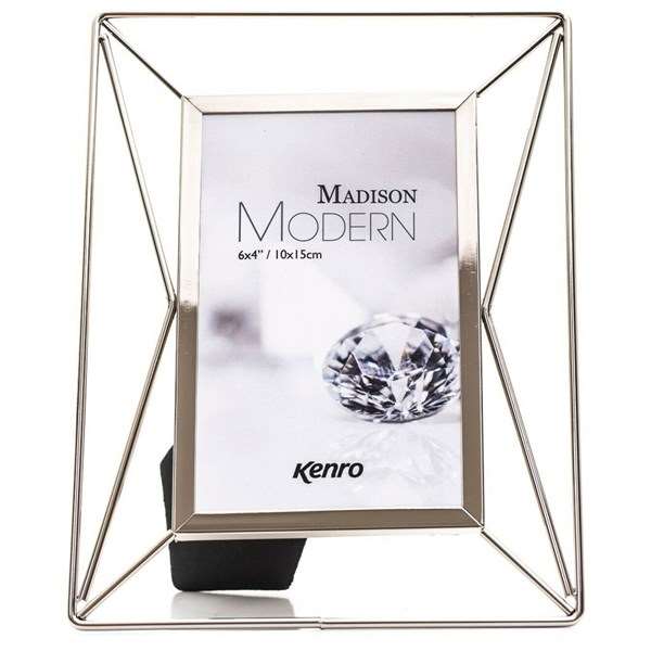 Kenro Madison Modern Silver Wire Photo Frame 6x4