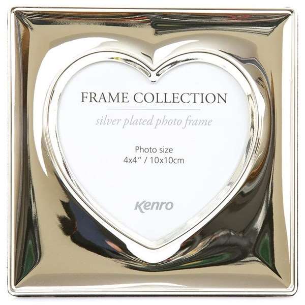 Symphony Heart Silver Plated Frame 4x4