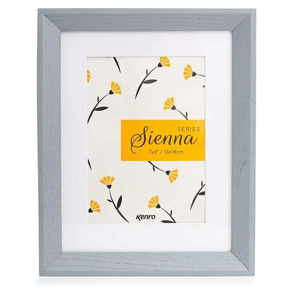 Sienna Grey 10x12 Frame with 8x10 Mat