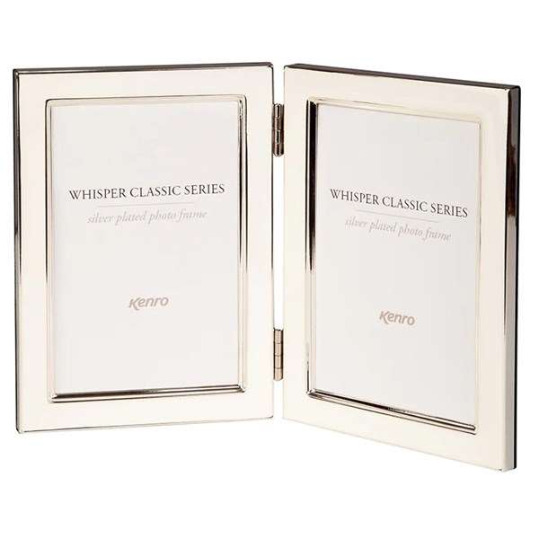 Whisper Classic Twin 7x5 Portrait Frame with White Inlay