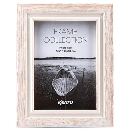 Kenro Emilia Distressed White Frame 10x12