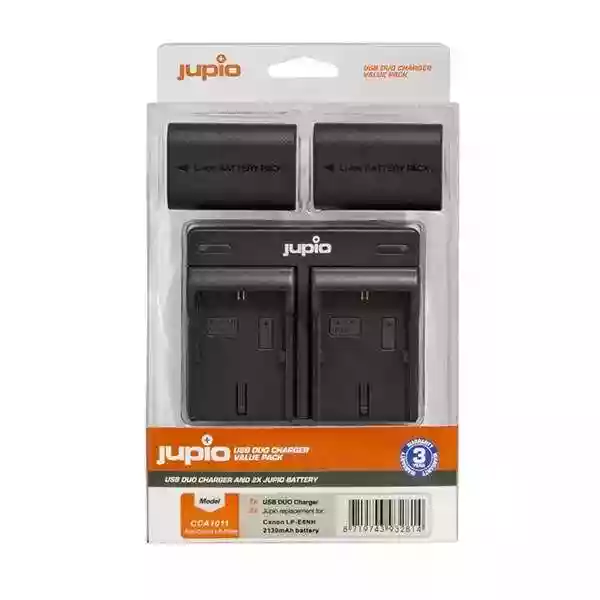 Jupio Value Pack 2x Battery LP-E6NH 2130mAh and USB Dual Charger