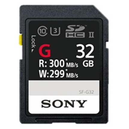 Sony SDHC SF-G Series 32gb300mb/s UHS II memory card