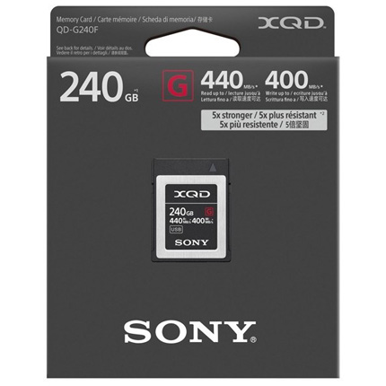 Sony 240GB XQD Card 440mb/s Read 400mb/s