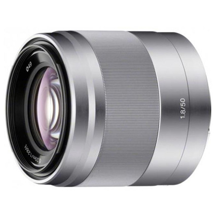 Sony E 50mm f/1.8 OSS Prime Lens Silver