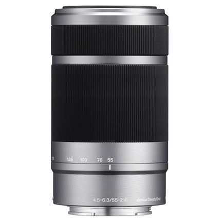 Sony E 55-210mm f/4.5-6.3 OSS Zoom Lens Silver