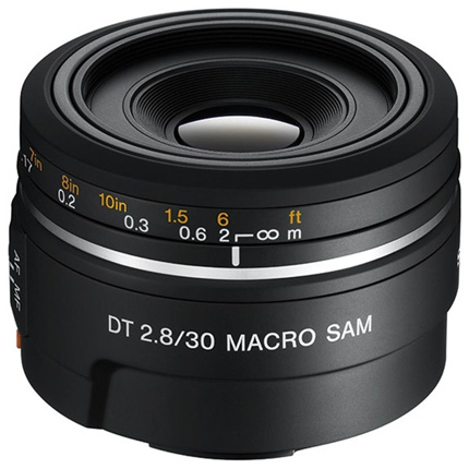 Sony DT 30mm f/2.8 SAM Macro alpha mount lens