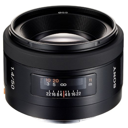 Sony A-Mount 50mm f/1.4 lens