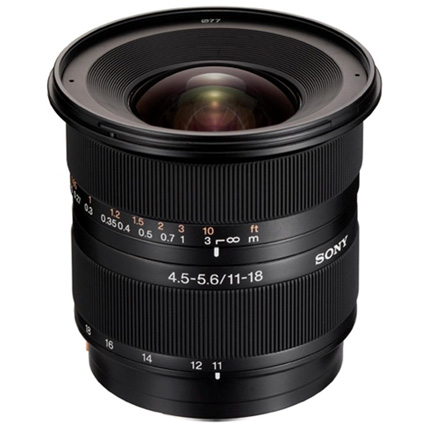 Sony A-Mount DT 11-18mm lens f/4.5-5.6