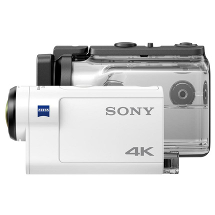 Sony FDR-X3000R 4K Action Camera with finger grip